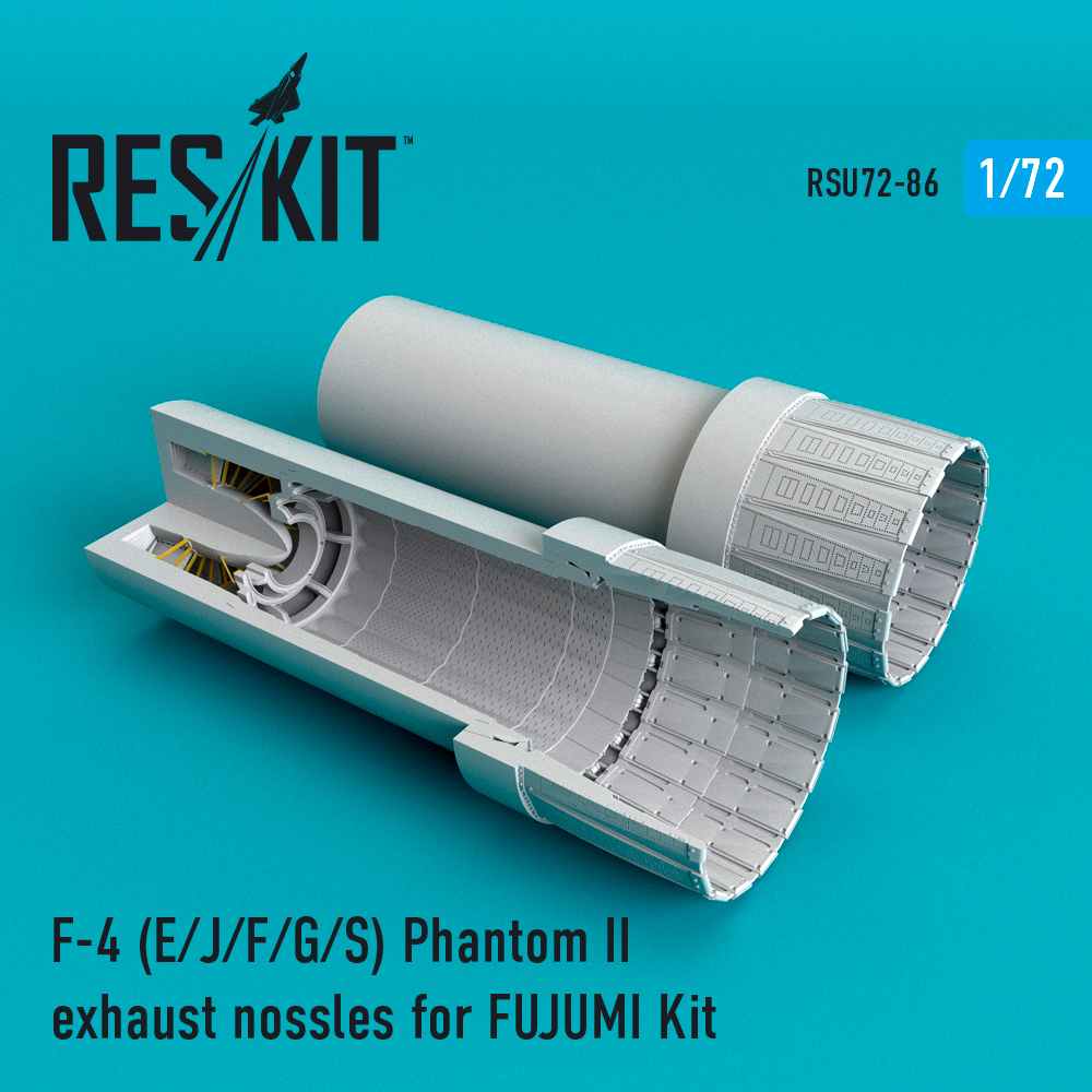 Вихлопні форсунки для F-4 Phantom II  (E/J/F/G/S) для FUJUMI Kit 1/72 ResKit RSU72-0086