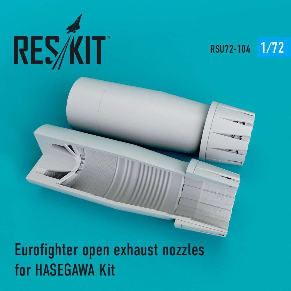 Вихлопні форсунки для Eurofighter відкриті для HASEGAWA Kit 1/72 ResKit RSU72-0106 Вихлопні форсунки для Eurofighter відкриті для HASEGAWA Kit 1/72 ResKit RSU72-0106