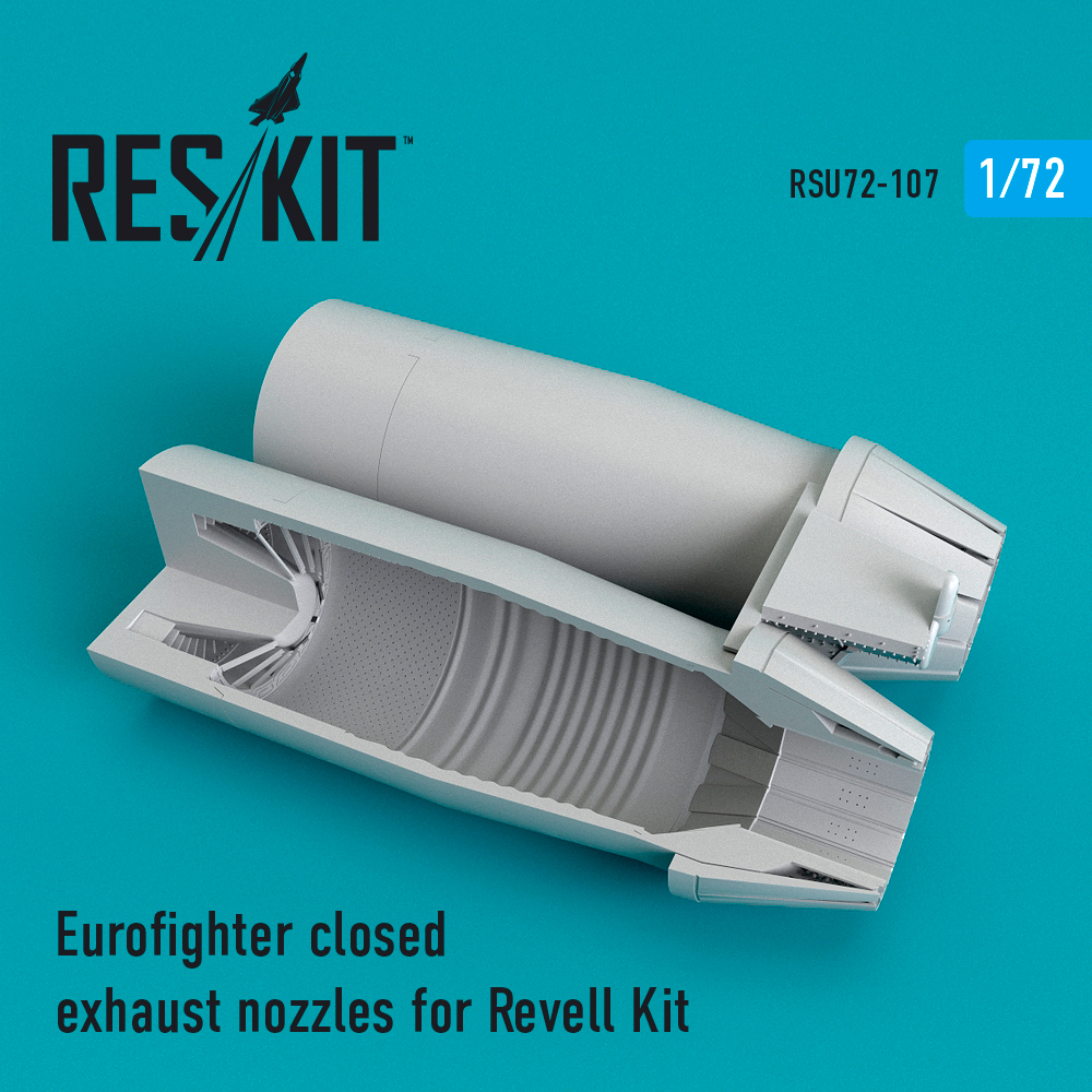 Вихлопні форсунки для Eurofighter закриті для Revell Kit 1/72 ResKit RSU72-0107