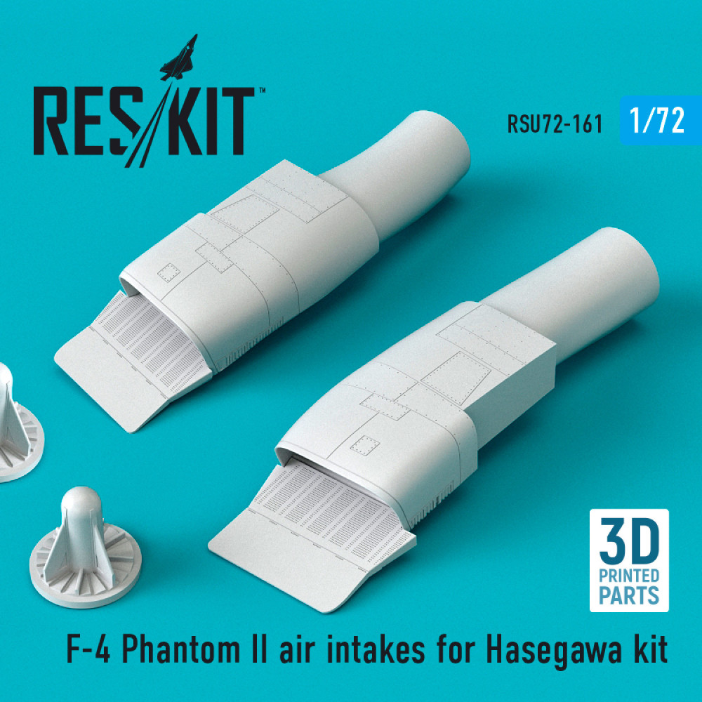 Повітрозабірники F-4 Phantom II для комплекту Hasegawa (3D друк) 1/72 ResKit RSU72-0161