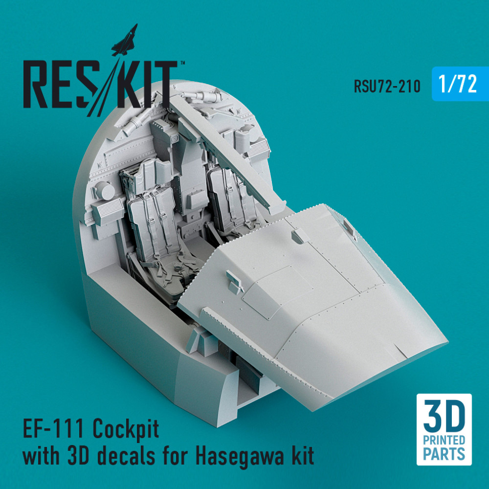 Кабіна EF-111 з 3D-наклейками для комплекту Hasegawa (3D друк) 1/72 RESKIT RSU72-0210