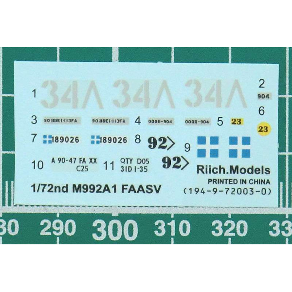 Field Artillery Ammunition Support Vehicle (FAASV)  1/72 Riich  72003