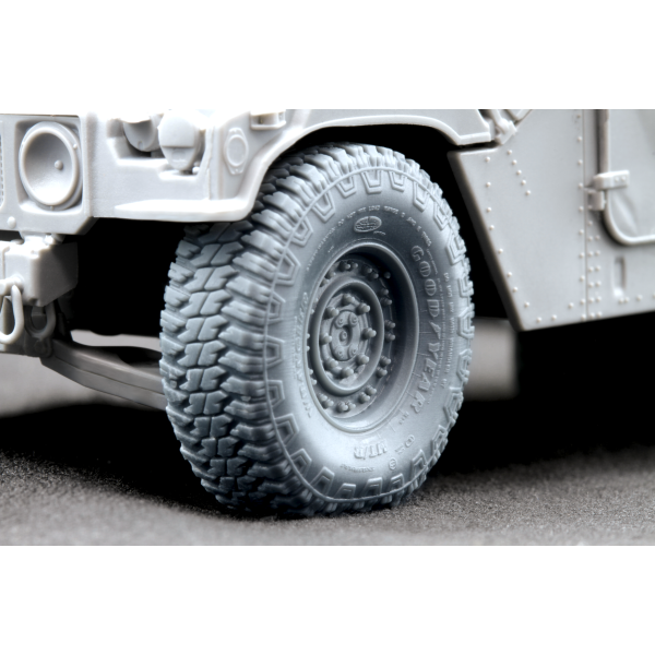 HMMWV MT/R 24-bolt Sagged wheel set  "ICM" (3D Print) 1/35 ScaleX WM 35001S