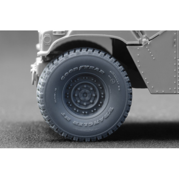 HMMWV MT 24-bolt Ordinary wheel set "ICM, Academy" (3D Print) 1/35 ScaleX WM 35003