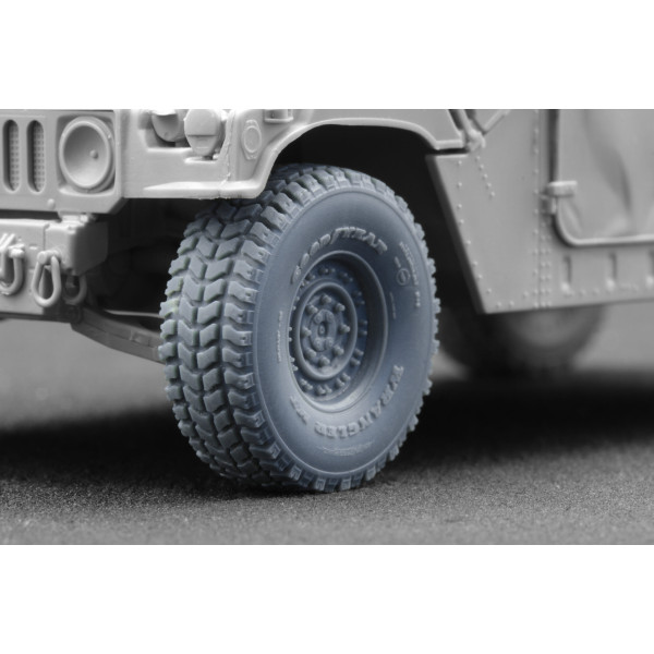HMMWV MT 24-bolt Ordinary wheel set "ICM, Academy" (3D Print) 1/35 ScaleX WM 35003
