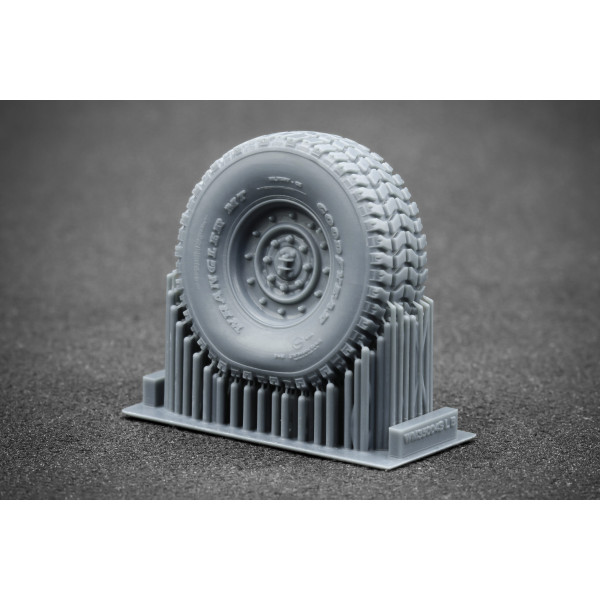 HMMWV MT 12-bolt Sagged  wheel set "ICM, Academy" (3D Print) 1/35 ScaleX WM 35004S