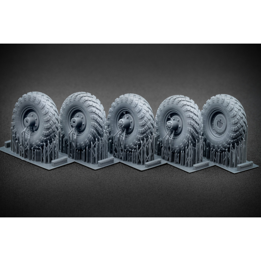 GAZ-66 Sagged wheel set  "Trumpeter" (3D Print) 1/35 ScaleX WM 35005S