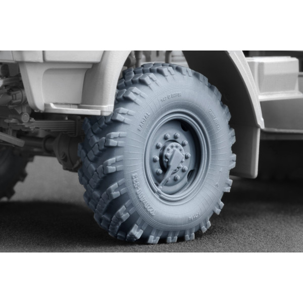  Kamaz 4310 Sagged wheel set "Trumpeter" (3D Print) 1/35 ScaleX WM 35009S