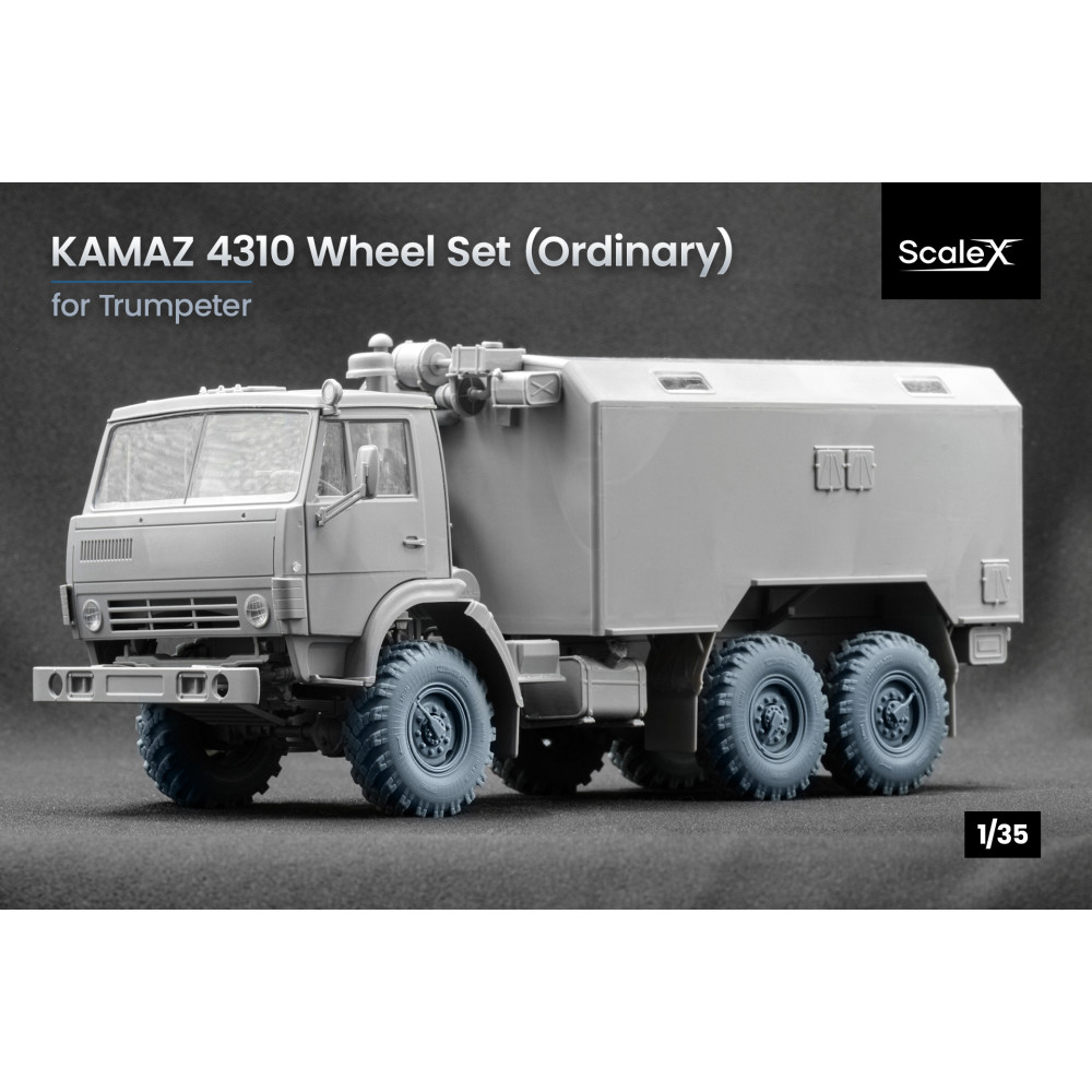  Kamaz 4310 Ordinary wheel set "Trumpeter" (3D Print) 1/35 ScaleX WM 35009