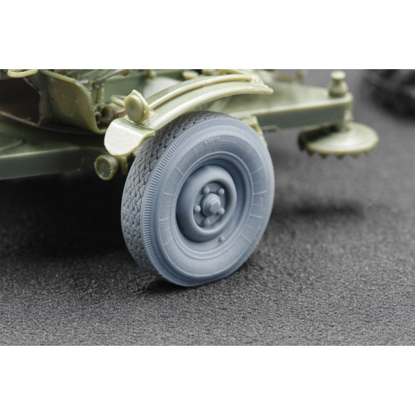 ZU 23-2 Ordinary and Sagged wheel set "Trumpeter" (3D Print) 1/35 ScaleX WM 35010C
