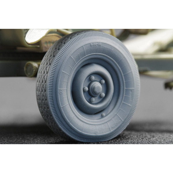 ZU 23-2 Ordinary and Sagged wheel set "Trumpeter" (3D Print) 1/35 ScaleX WM 35010C