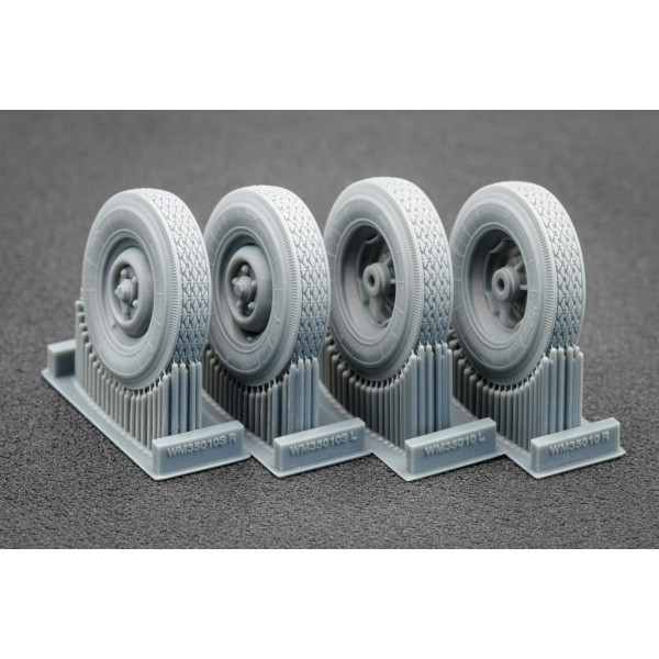 ZU 23-2 Ordinary and Sagged wheel set "Trumpeter" (3D Print) 1/35 ScaleX WM 35010C