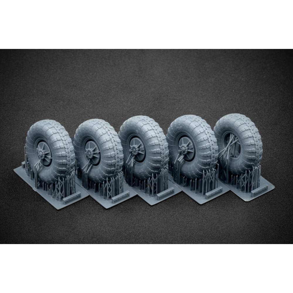 BRDM 2 Wheel Set "Trumpeter" (3D Print) 1/35 ScaleX WM 35013