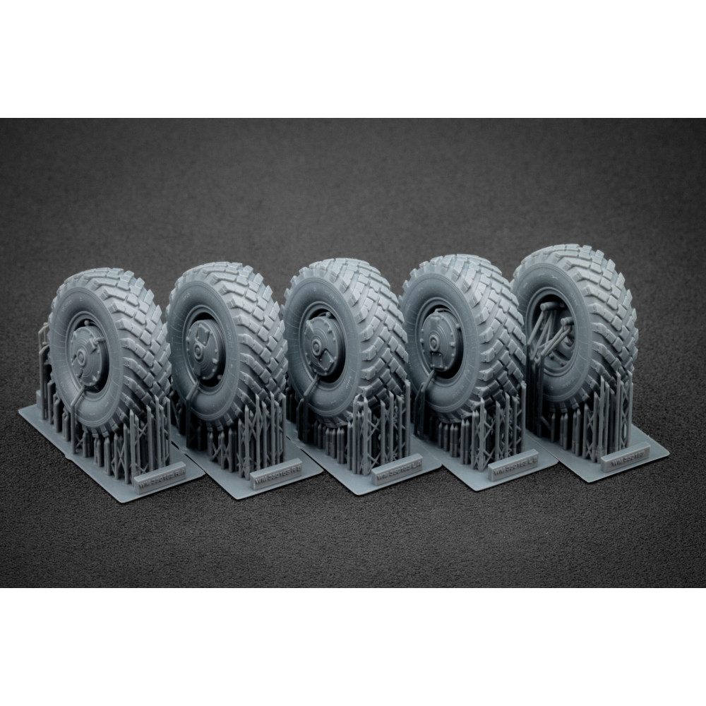 GAZ Tiger V1 Sagged wheel set  "Meng" (3D Print) 1/35 ScaleX WM 35015S