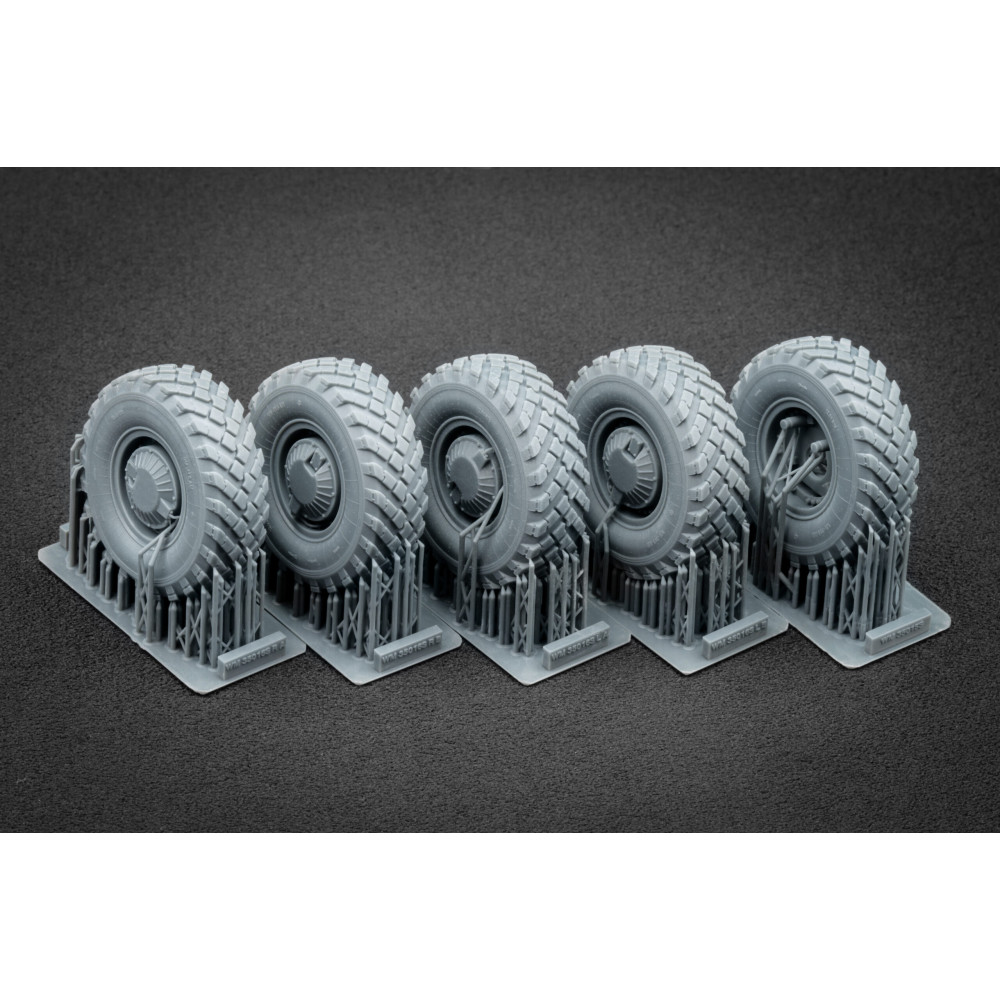 GAZ Tiger V2 Sagged wheel set (with shield) "Meng" (3D Print) 1/35 ScaleX WM 35016S