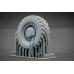 GAZ Tiger V2 Sagged wheel set (with shield) "Meng" (3D Print) 1/35 ScaleX WM 35016S