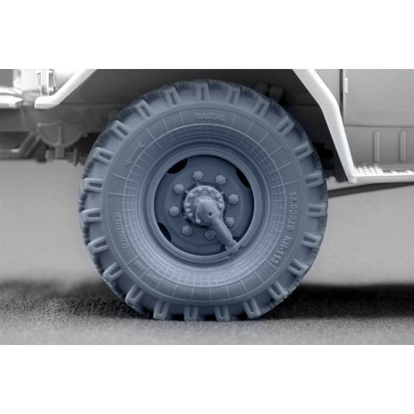 ZIL 131 Sagged wheel set "ICM" (3D Print) 1/35 ScaleX WM 35017S