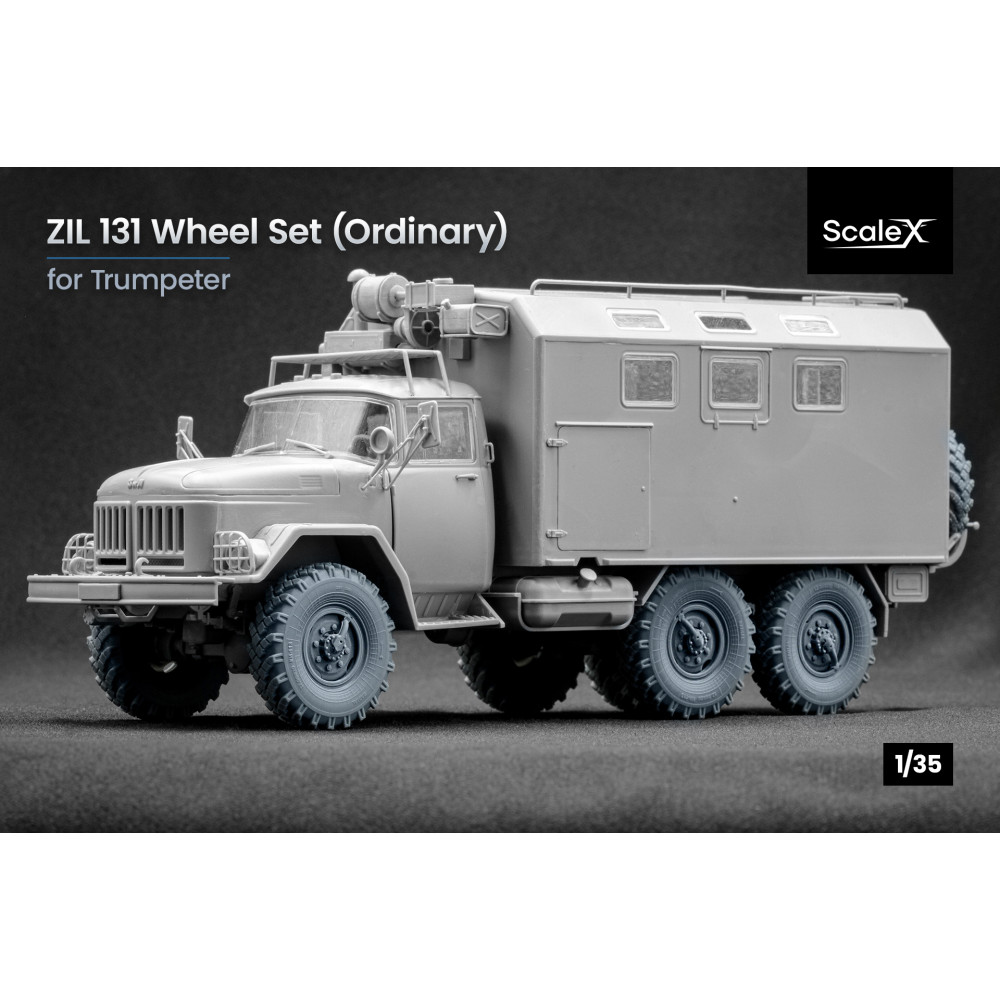 ZIL 131 Ordinary wheel set "Trumpeter" (3D Print) 1/35 ScaleX WM 35018