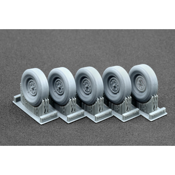 CARGO TRUCK T2 Sagged wheel set "Ak-interactive" (3D Print) 1/35 ScaleX WM 35019S