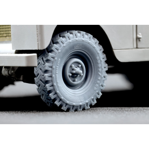 L. Rover 88 7.5 big Sagged wheel set "Ak-interactive" (3D Print) 1/35 ScaleX WM 35021S