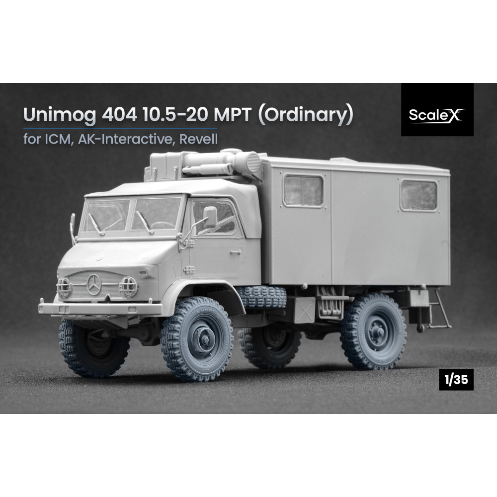 Unimog 404 10.5-20 MPT Ordinary wheel set "ICM , AK , Revell" (3D Print) 1/35 ScaleX WM 35022