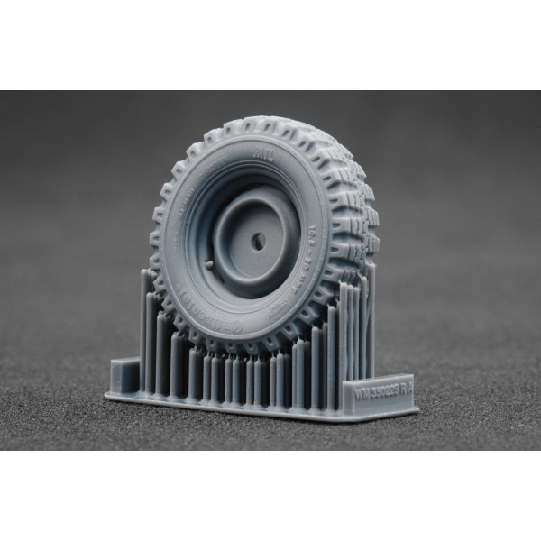 Unimog 404 10.5-20 MPT Sagged wheel set "ICM , AK , Revell" (3D Print) 1/35 ScaleX WM 35022S
