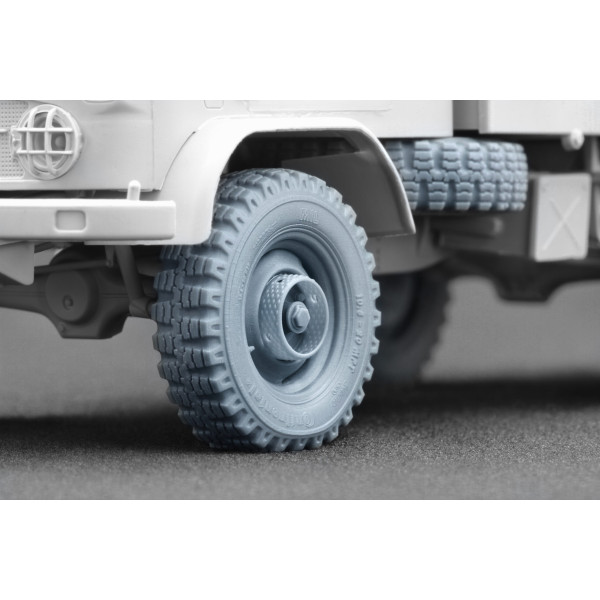Unimog 404 10.5-20 MPT Sagged wheel set "ICM , AK , Revell" (3D Print) 1/35 ScaleX WM 35022S
