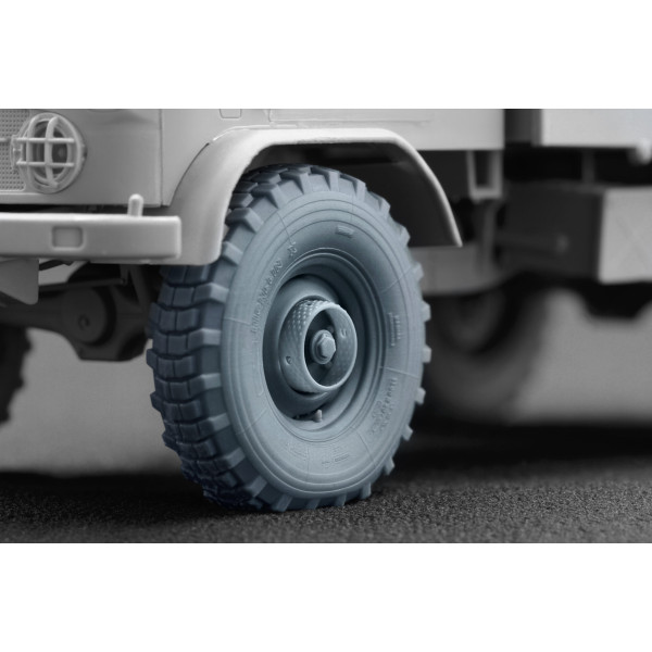 Unimog 404 11.0R20 X v2 Sagged wheel set "ICM , AK , Revell" (3D Print) 1/35 ScaleX WM 35023S