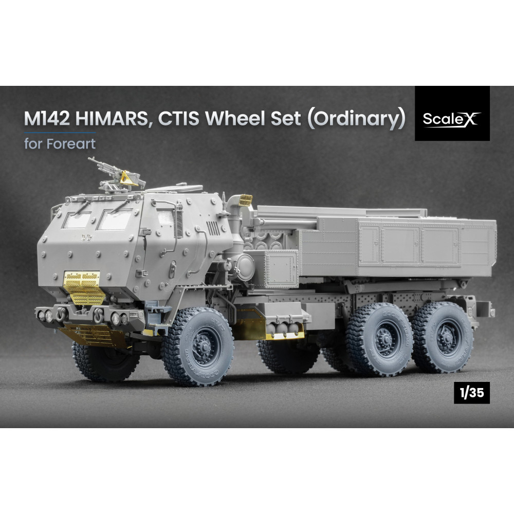 Himars CTIS - Ordinary wheel set "Foreart" (3D Print) 1/35 ScaleX WM 35025