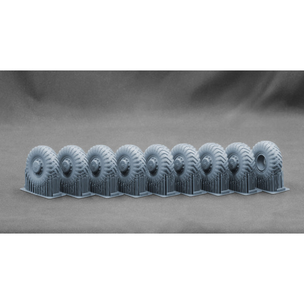 MAZ 537 I-170 Ordinary wheel set "Trumpeter" (3D Print) 1/35 ScaleX WM 35027