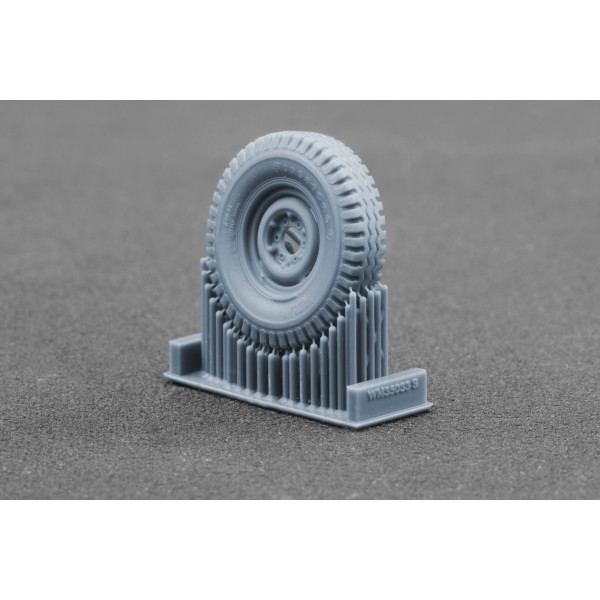 FJ43 pickup Ordinary wheel set "Ak-interactive" (3D Print) 1/35 ScaleX WM 35033