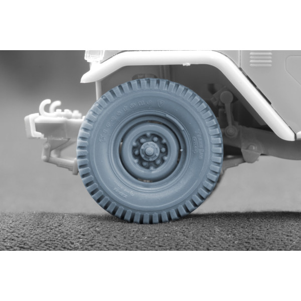 FJ43 pickup Ordinary wheel set "Ak-interactive" (3D Print) 1/35 ScaleX WM 35033