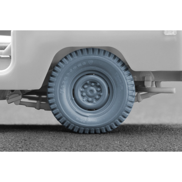 FJ43 pickup Sagged wheel set "Ak-interactive" (3D Print) 1/35 ScaleX WM 35033S