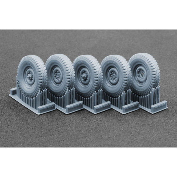 FJ43 pickup Sagged wheel set "Ak-interactive" (3D Print) 1/35 ScaleX WM 35033S