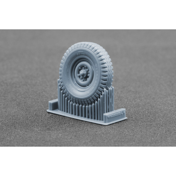 FJ43 pickup Sagged wheel set "Ak-interactive" (3D Print) 1/35 ScaleX WM 35033S