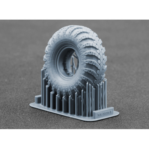 BTR-80 APC Sagged "DT-126 Snaga" wheel set "Trumpeter" (3D Print) 1/35 ScaleX WM 35039S