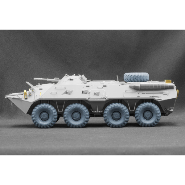 BTR-80 APC Sagged "DT-126 Snaga" wheel set "Trumpeter" (3D Print) 1/35 ScaleX WM 35039S
