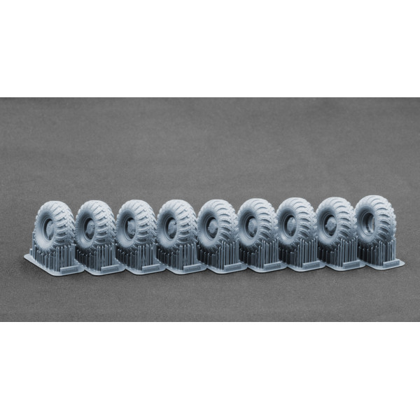 BTR-80 APC Sagged "DT-126 Snaga" wheel set "Trumpeter" (3D Print) 1/35 ScaleX WM 35039S