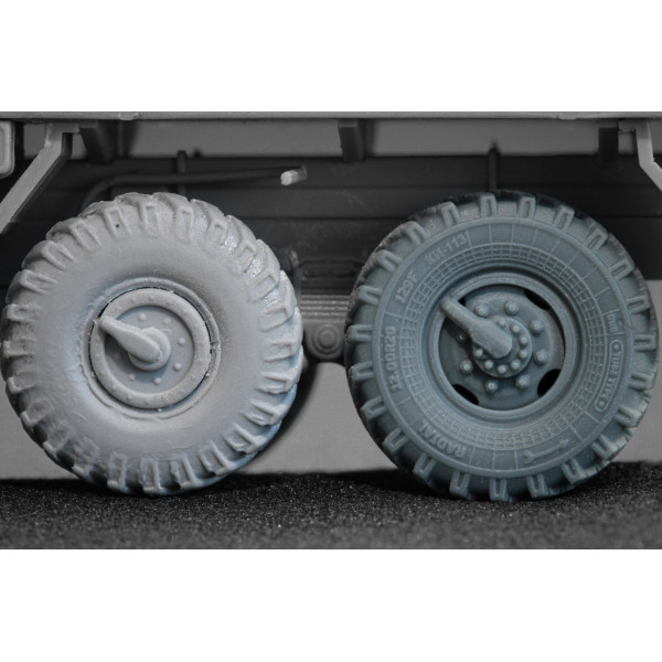 ZIL 131 Sagged wheel set "ICM" (3D Print) 1/72 ScaleX WM 72001S