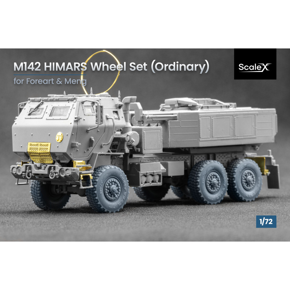 Himars Ordinary wheel set "Meng, Foreart" (3D Print) 1/72 ScaleX WM 72002