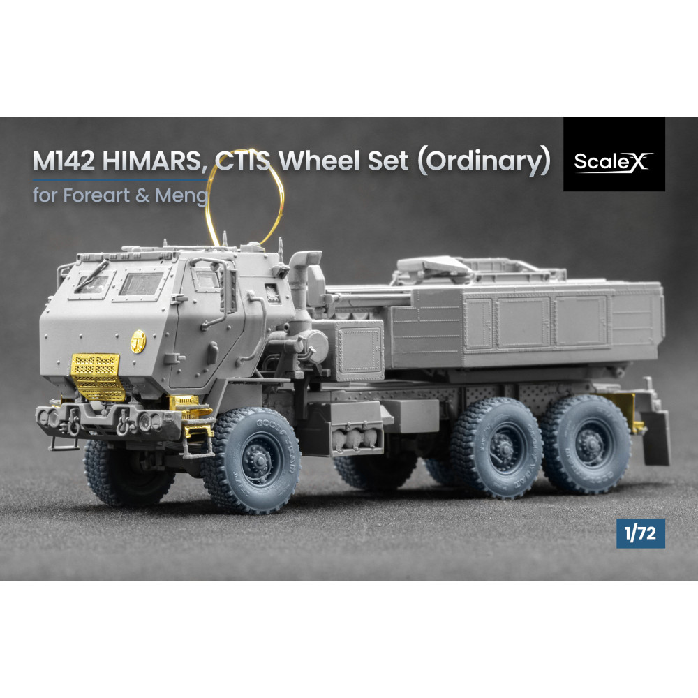 Himars CTIS Ordinary wheel set "Meng, Foreart" (3D Print) 1/72 ScaleX WM 72003