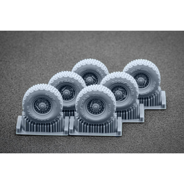 Himars CTIS Sagged wheel set "Meng, Foreart" (3D Print) 1/72 ScaleX WM 72003S