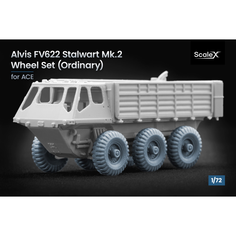 Alvis FV622 Stalwart Mk.2 Ordinary wheel set "Meng, Foreart" (3D Print) 1/72 ScaleX WM 72004