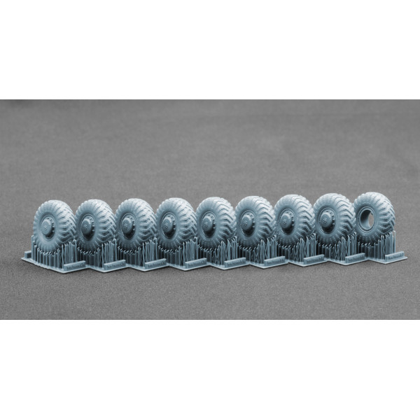 MAZ 537 I-170 Ordinary wheel set "Trumpeter, Takom" (3D Print) 1/72 ScaleX WM 72005