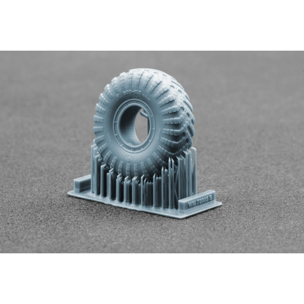 MAZ 537 I-170 Sagged wheel set "Trumpeter, Takom" (3D Print) 1/72 ScaleX WM 72005S