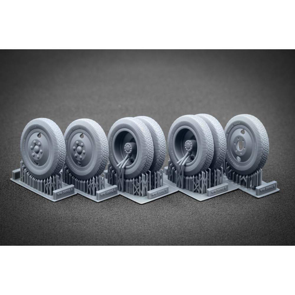 ZiS-5 Wheel Set "HobbyBoss" (3D Print) 1/35 ScaleX WW 35002