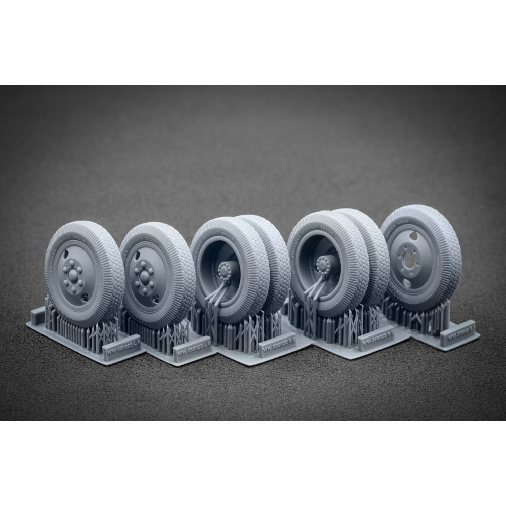 ZiS-5 Sagged wheel set  "HobbyBoss" (3D Print) 1/35 ScaleX WW 35002S