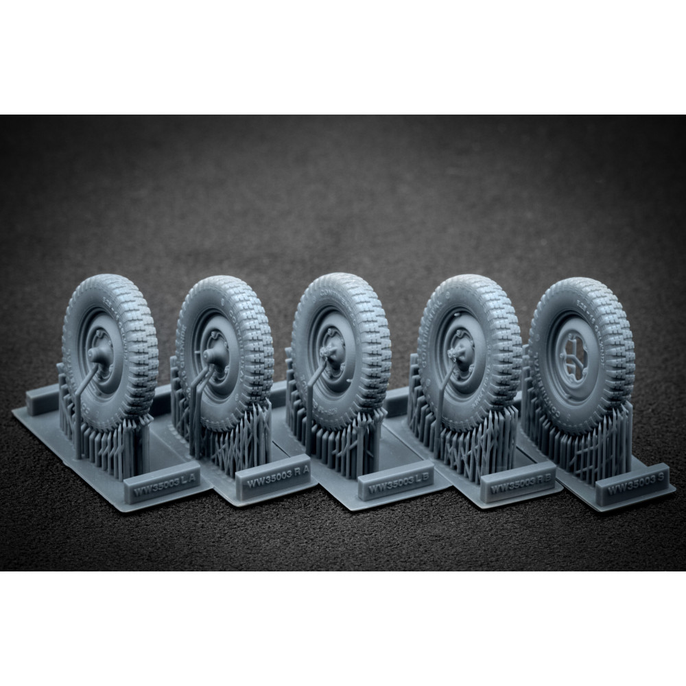Kubelwagen type 82 Wheel Set "Tamiya, Meng" (3D Print) 1/35 ScaleX WW 35003