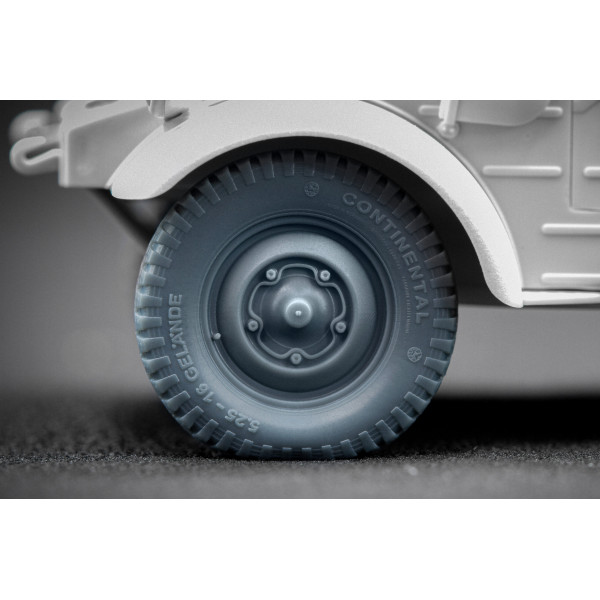 Kubelwagen type 82 Sagged wheel set  "Tamiya, Meng" (3D Print) 1/35 ScaleX WW 35003S