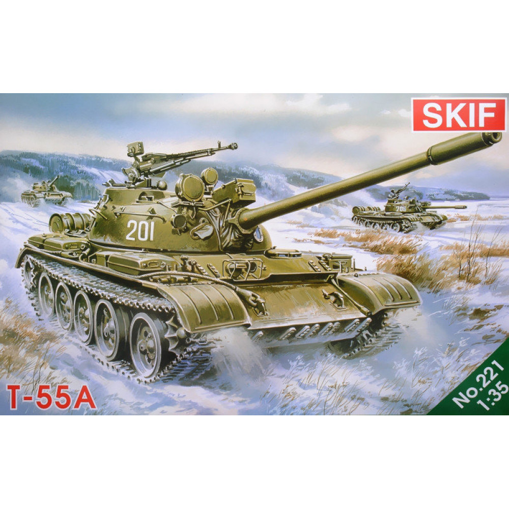 Soviet battle tank Т-55А 1/35 Skif mk221